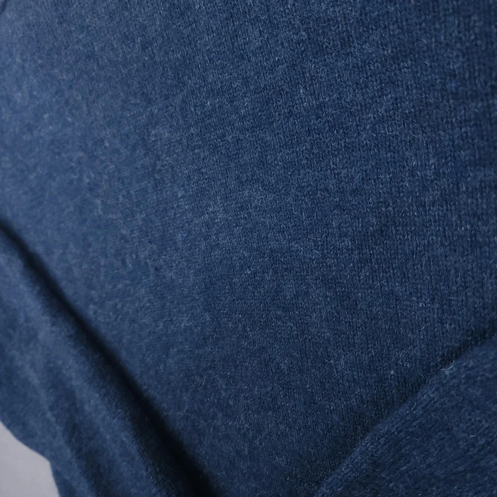 Jockey‎ Mens Large Blue 100% Pure New Wool Crewneck Long Sleeve Knit Sweater